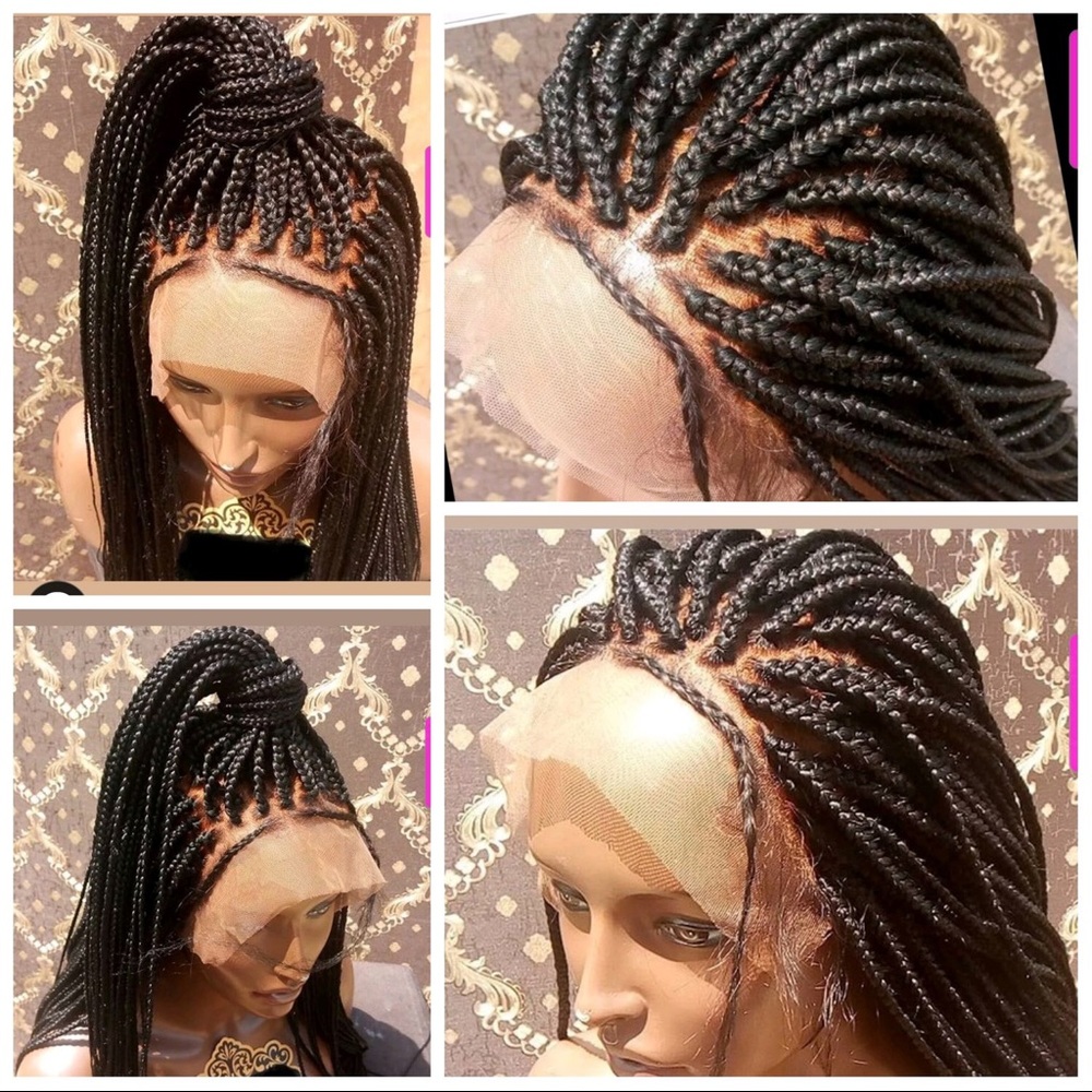 Box braids frontal wig